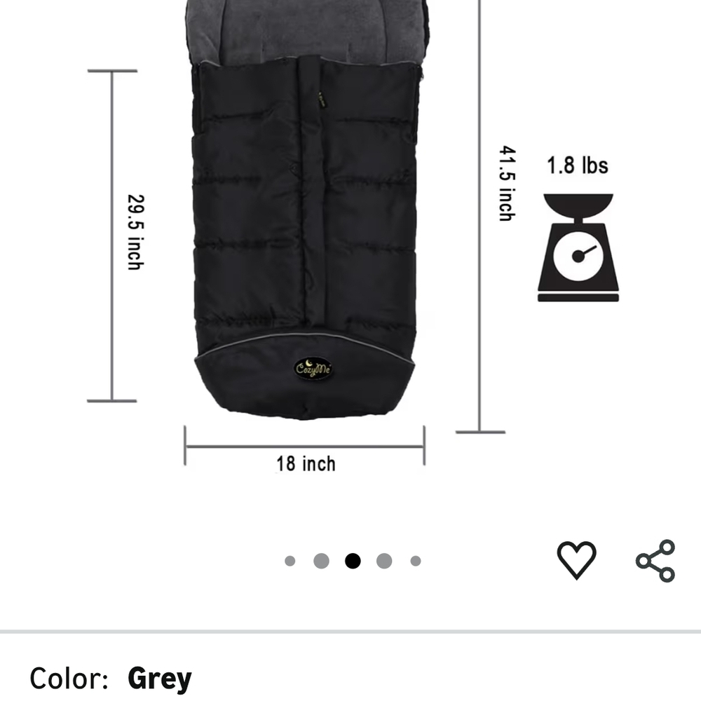 Red Stroller Footmuff - Picture 2 of 6